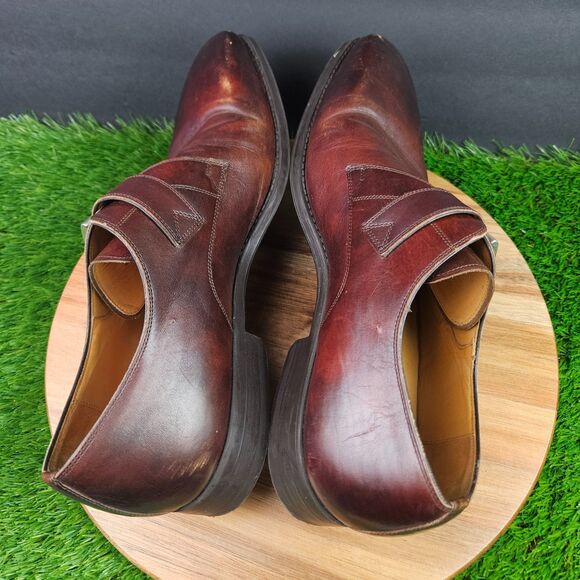 Magnanni Mens Cognac Leather Marco Single Monk Strap Dress  display picture 3